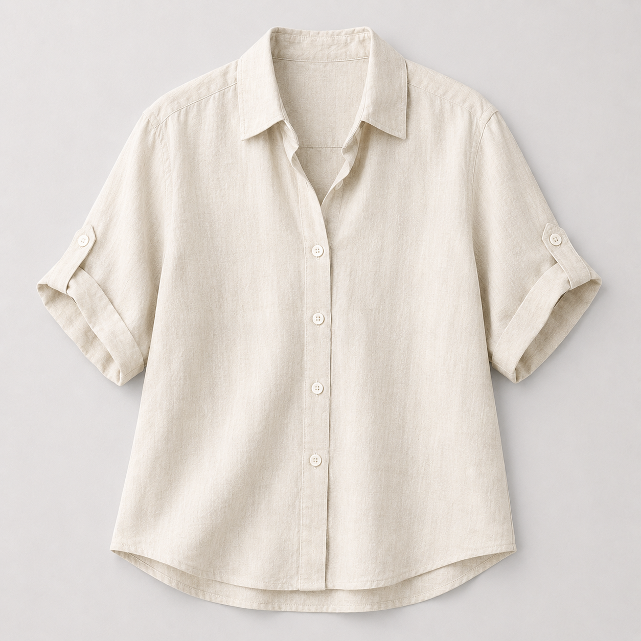 Lässiges Leinen-Sommer-Set - Beige