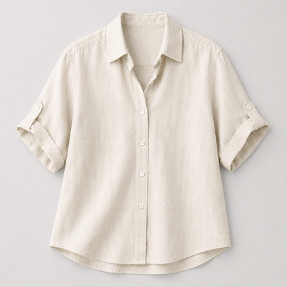 Lässiges Leinen-Sommer-Set - Beige