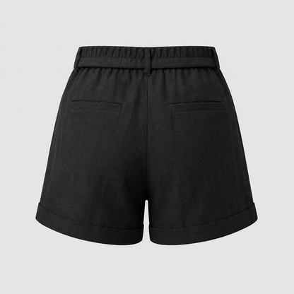 Lässiges Leinen-Sommer-Set - Schwarz