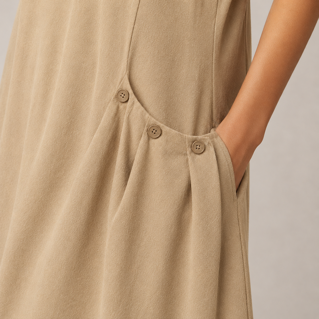 Sommerkleid für jeden Tag - Beige
