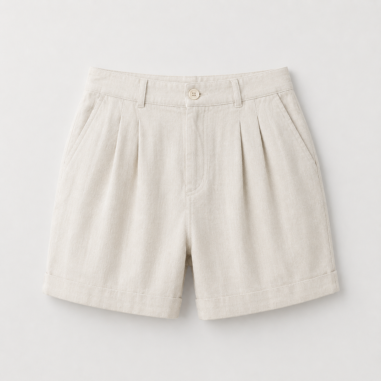 Lässiges Leinen-Sommer-Set - Beige