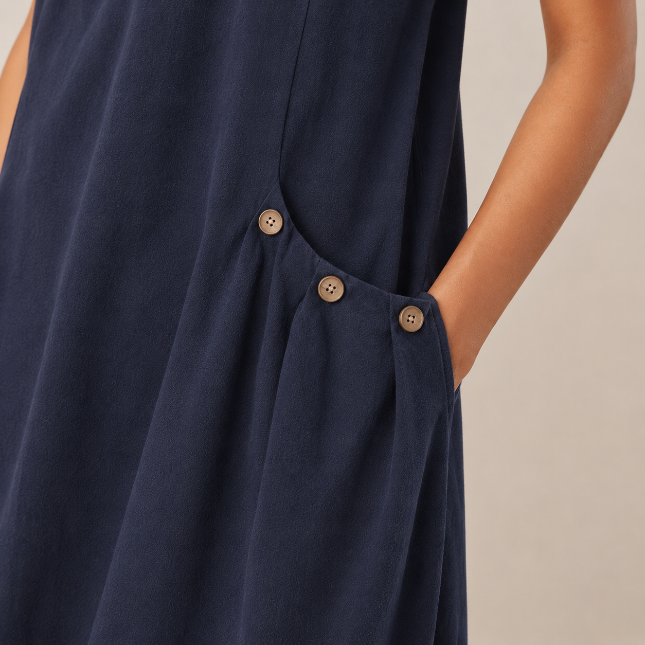 Sommerkleid für jeden Tag - Marineblau