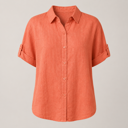 Lässiges Leinen-Sommer-Set - Orange