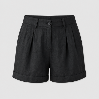 Lässiges Leinen-Sommer-Set - Schwarz