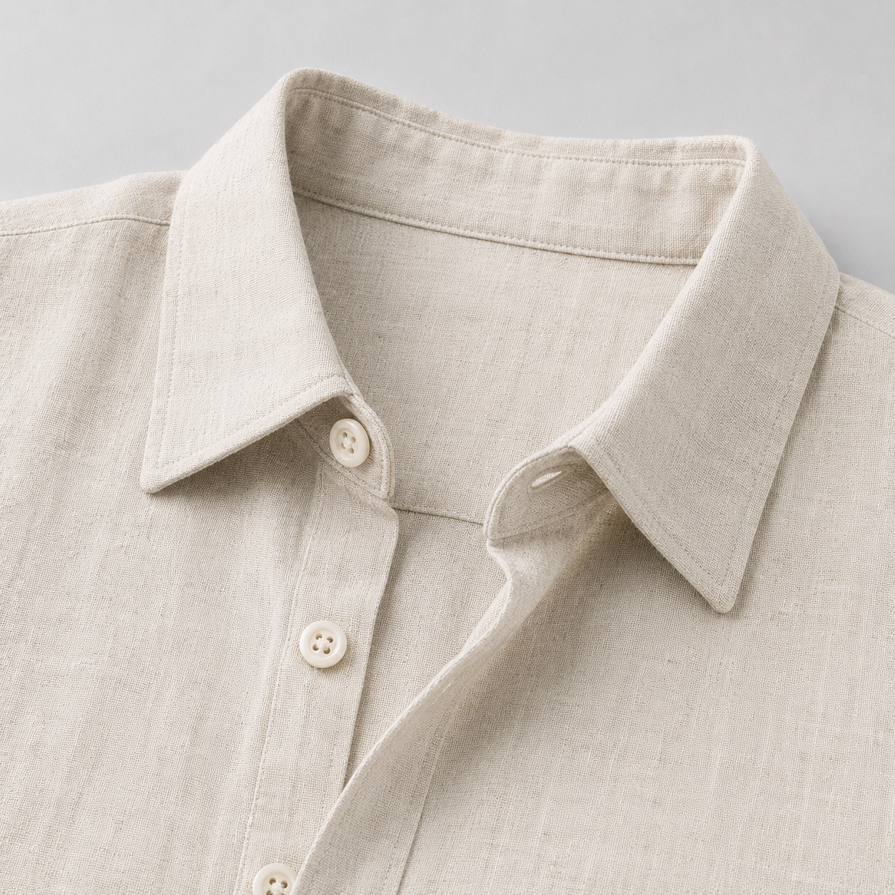 Lässiges Leinen-Sommer-Set - Beige